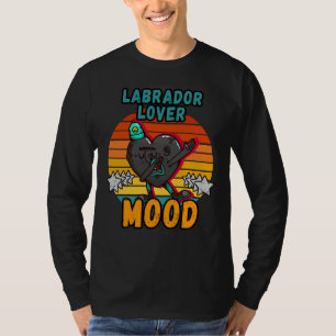 T-shirt Labrador Mood Moody Dabbing Vintage Retro Et Colo