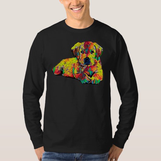 T-shirt Labrador Puppy Chien race Animaux de compagnie rac (Devant)