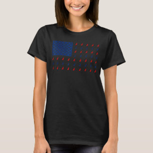 T-shirt Labrador Retriever 4 juillet Drapeau américain D