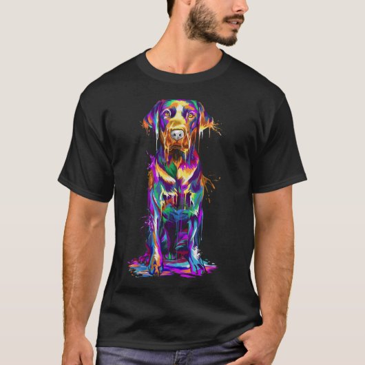 T-shirt Labrador Retriever Art    (Devant)