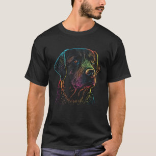 T-shirt Labrador Retriever  Chien coloré Maman Papa Femmes