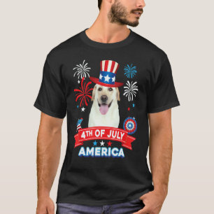 T-shirt Labrador Retriever chien jour de fête patriotique 