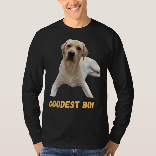 T-shirt Labrador Retriever Chien mignon Chien Good Boi Goo (Devant)