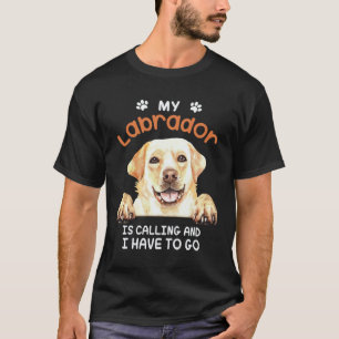 T-shirt Labrador Retriever Chien Mon Labrador Appelle