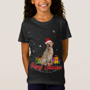 T-Shirt Labrador Retriever Chien Noël Père Noël Noël L