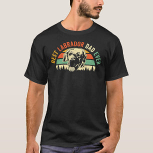 T-shirt Labrador Retriever Chien Papa Ou Black Labrador Re