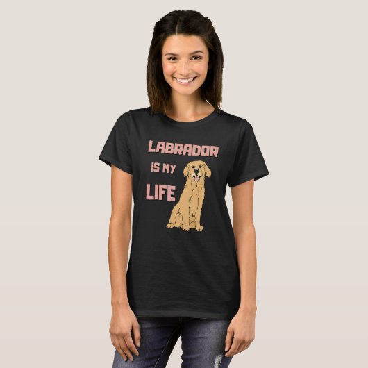 T-shirt Labrador Retriever Chien Pour Lab Maman Et Lab Pap (Devant entier)