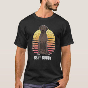 T-shirt Labrador Retriever Chien Sunset 8