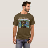 T-SHIRT LABRADOR RETRIEVER CHOCOLAT (Devant entier)