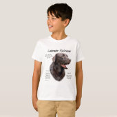 T-shirt Labrador Retriever (chocolat) Histoire Conception (Devant entier)