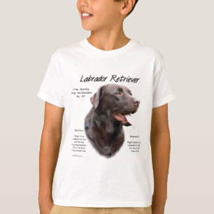 T-shirt Labrador Retriever (chocolat) Histoire Conception