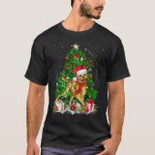 T-shirt Labrador Retriever Christmas Tree Light Pyjama Chi (Devant)
