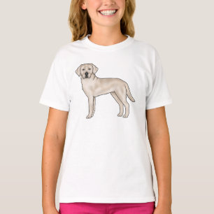 T-shirt Labrador Retriever crème Chien de dessin animé mig