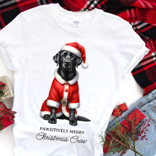 T-shirt Labrador Retriever Cute Père Noël Chien Famille No