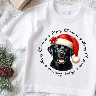 T-shirt Labrador Retriever Cute Père Noël Chien Famille No