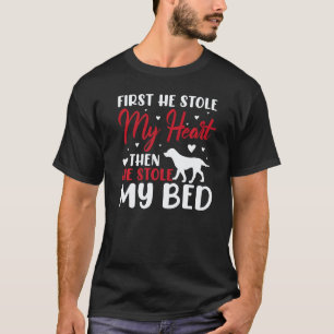 T-shirt Labrador Retriever D'abord Il A Volé Mon Cœur Drôl