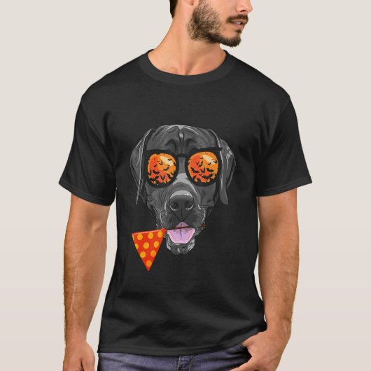 T-shirt Labrador Retriever dans lunettes de soleil Lazy Ha (Devant)