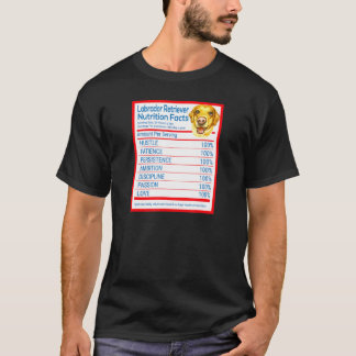 T-shirt Labrador Retriever Dog Breed Owner Funny Nutrition