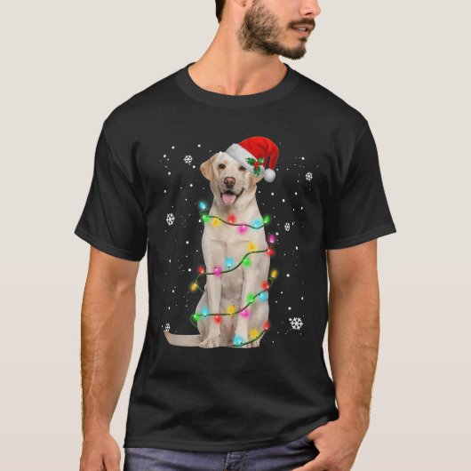 T-shirt Labrador Retriever Dogs Tree Christmas Sweater Xma (Devant)