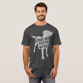 T-shirt Labrador Retriever Don I Love My Secourt Chien (Devant entier)