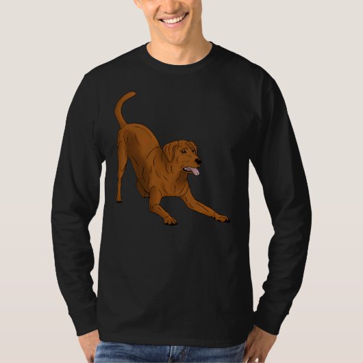 T-shirt Labrador Retriever Fox Red Play Bow (Devant)