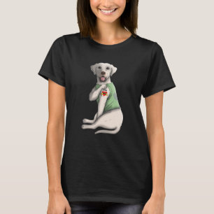 T-shirt Labrador Retriever I Love Mom Tattoo Dog Mother's