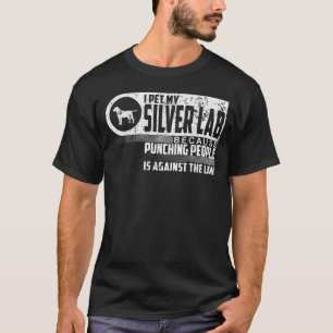 T-shirt Labrador Retriever I Pet My Silver Lab Amoureux de
