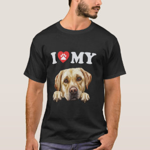 T-shirt Labrador Retriever J'adore Mon Chien Amoureux de C