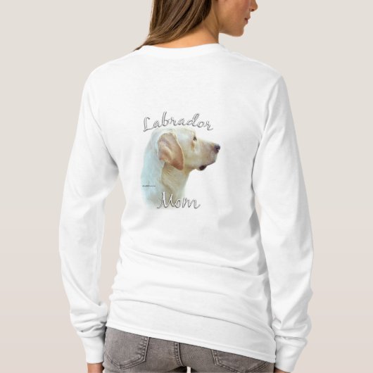 T-shirt Labrador Retriever (jaune) Maman 2 (Dos)