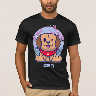 T-shirt Labrador Retriever Kawaii Cute Cadeau chien animal