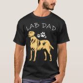 T-shirt Labrador Retriever Lab Papa Chiens Animaux Père (Devant)