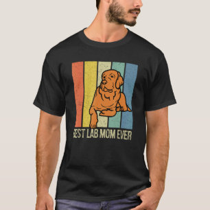 T-shirt Labrador Retriever Maman Rouge Renard Vintage Corr