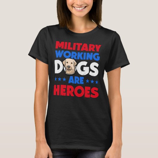 T-shirt Labrador Retriever Military Working (Devant)