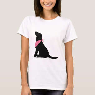 T-shirt Labrador retriever noir