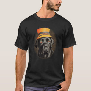 T-shirt Labrador Retriever noir Chien Lab Mama mignon