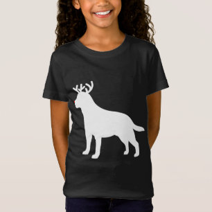 T-Shirt Labrador Retriever Reindeer Christmas Chien