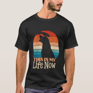 T-shirt Labrador Retriever Rétro en Détresse C'est Ma Vie
