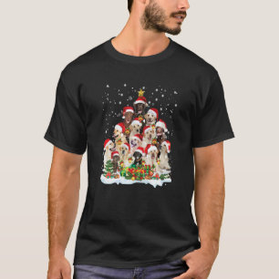 T-shirt Labrador Retriever Sapin de Noël Chapeau de Père N