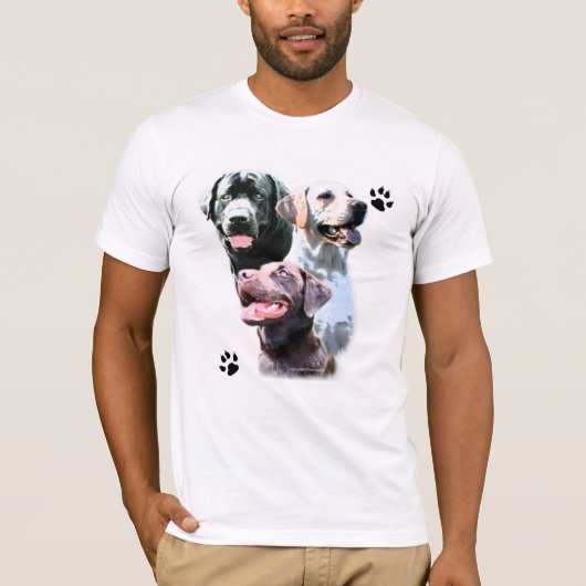 T-shirt Labrador Retriever Trio (Devant)
