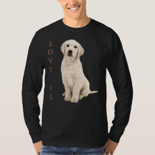 T-shirt Labrador Retriever White Lab Chien Maman