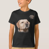 T-shirt Labrador School Photo Funny Yellow Lab (Devant)