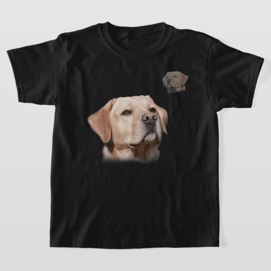 T-shirt Labrador School Photo Funny Yellow Lab (Poser)