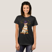 T-shirt Labrador Wizard Casquette Tree Lights Citrouille P (Devant entier)