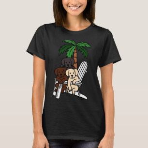 T-shirt Labradors de chaises de plage
