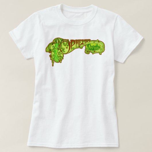 T-shirt L'Absinthe d'Ophélie (Design devant)