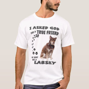 T-shirt Labsky Citation Maman, Sibérien Retriever Papa Pr