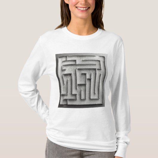 T-shirt Labyrinthe argenté (Devant)