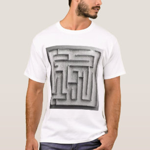 T-shirt Labyrinthe argenté