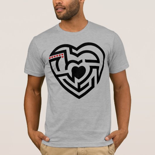 T-shirt labyrinthe d'amour (Devant)