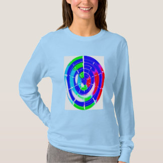T-shirt Labyrinthe ovale de la saison hivernale de Noël